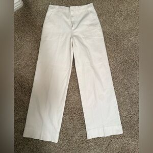 Scanlan Theodore Cream Wide-Leg Pants